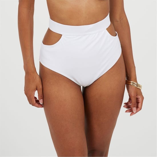 Brave Soul Effen bikinibroekjes voor dames (normaal model) (Wit) - Image 1