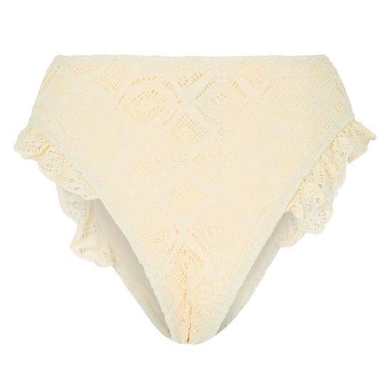 Brave Soul Bikinibroekje met gehaakt paneel en hoge taille voor dames (Geel) - Image 2