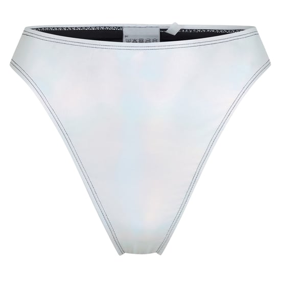 Brave Soul Holografische bikinibroekjes met hoge taille voor dames (Metaalzilver) - Image 2