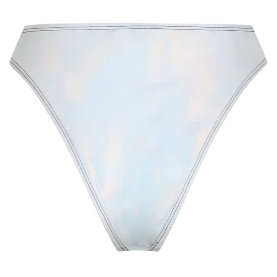 Brave Soul Holografische bikinibroekjes met hoge taille voor dames (Metaalzilver) - Image 3