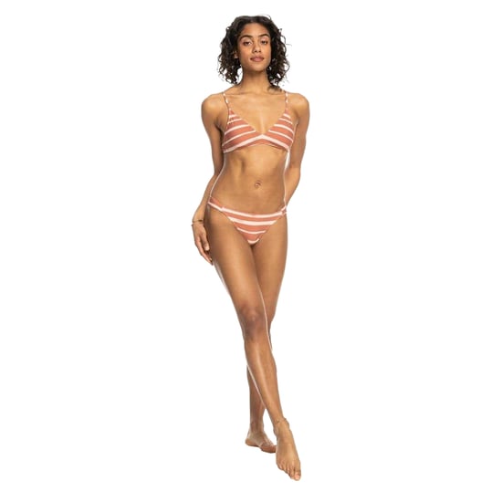 Roxy Womens/Ladies Striped Low Rise Beach Bikini Bottoms (Orange) - Image 5