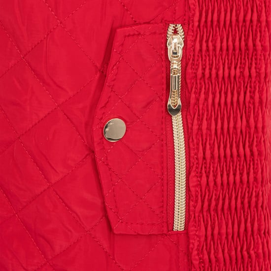 Miso Kvinnor/Damer Quilted Gilet (Röd) - Image 4