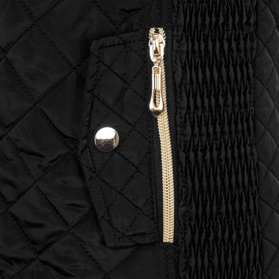 Miso Kvinnor/Damer Quilted Gilet (Svart) - Image 4