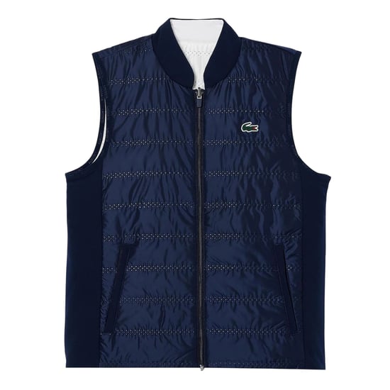 Lacoste Dames/Dames Gewatteerd Slim Gilet (Marine) - Image 1