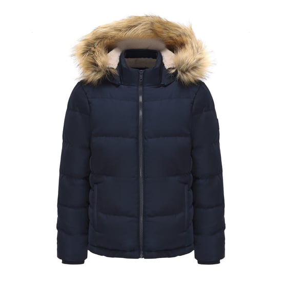 SoulCal Womens/Ladies Bubble Puffer Jacket (Navy) - Image 1