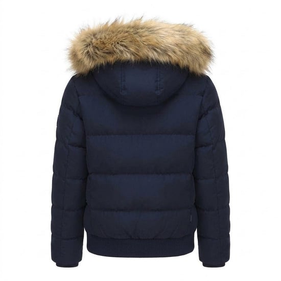 SoulCal Womens/Ladies Bubble Puffer Jacket (Navy) - Image 2