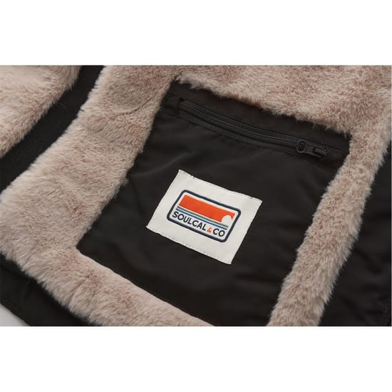 SoulCal Womens/Ladies Bubble Puffer Jacket (Black) - Image 4