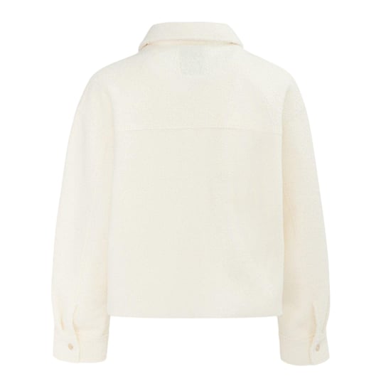 Firetrap Womens/Ladies Teddy Fleece Cropped Jacket (Cream) - Image 2