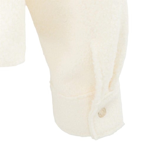 Firetrap Womens/Ladies Teddy Fleece Cropped Jacket (Cream) - Image 4