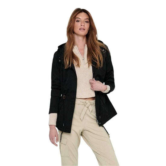 Only Dames/dames Parka met kap (Zwart) - Image 1