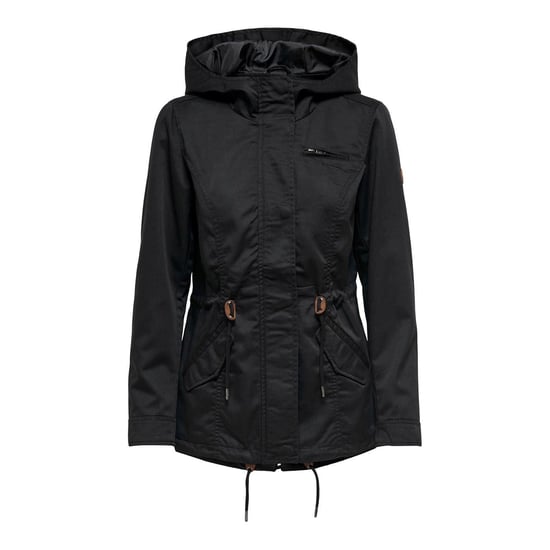 Only Dames/dames Parka met kap (Zwart) - Image 2