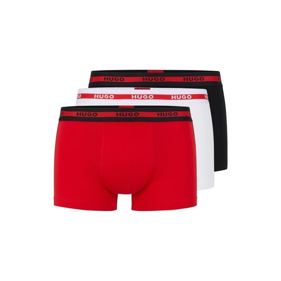 Hugo Biologische boxershorts voor heren (set van 3) (Rood) - Image 2