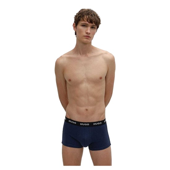 Hugo Heren Boxershorts Katoenmix (Set van 3) (Marine) - Image 1