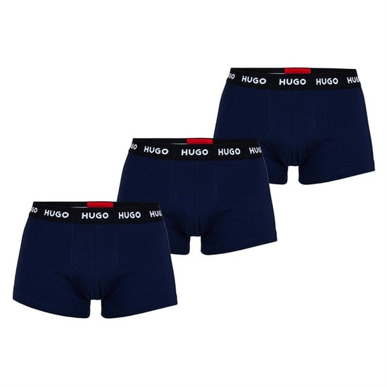 Hugo Heren Boxershorts Katoenmix (Set van 3) (Marine) - Image 2