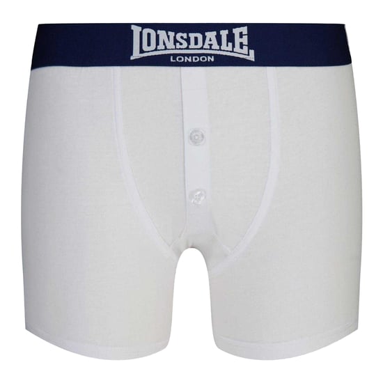 Lonsdale Boxershorts voor jongens (Set van 2) (Wit/Zwaar) - Image 1