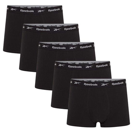 Reebok Mens Jersey Boxer Briefs (Pack of 5) (Black) - Image 1