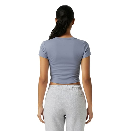 Jack Wills Womens/Ladies 1 Cotton Crop T-Shirt (Periwinkle) - Image 4