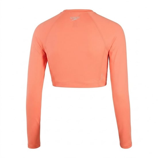 Speedo Dam Logo Slim Raglan Crop Top (Persika) - Image 2