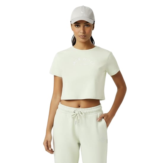 Jack Wills Womens/Ladies 1 Cotton Crop T-Shirt (Seaglass) - Image 1