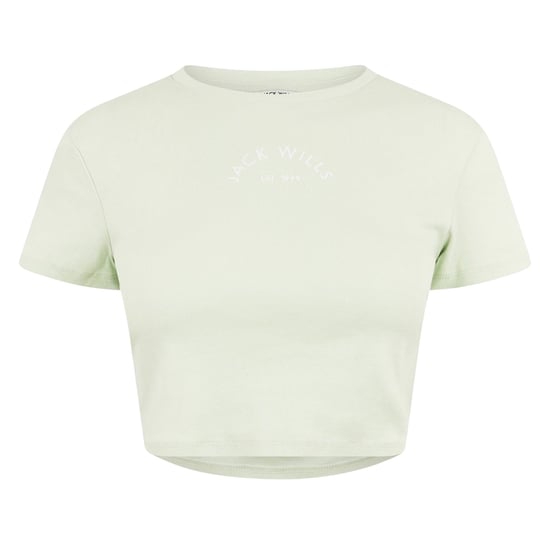 Jack Wills Womens/Ladies 1 Cotton Crop T-Shirt (Seaglass) - Image 2
