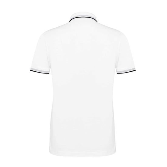 Boss Herenpoloshirt ‘Paddy’ met contrasterende boorden (Wit) - Image 2