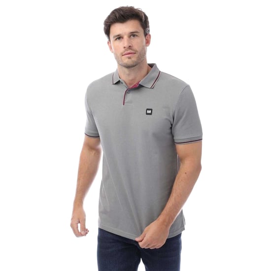 Weekend Offender Heren Spello Polo Shirt (Grijs) - Image 2