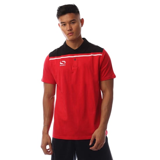 Sondico Polohemd met kraag voor heren (Rood, Zwart) - Image 2