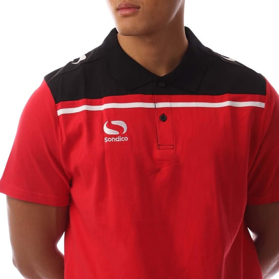Sondico Polohemd met kraag voor heren (Rood, Zwart) - Image 4