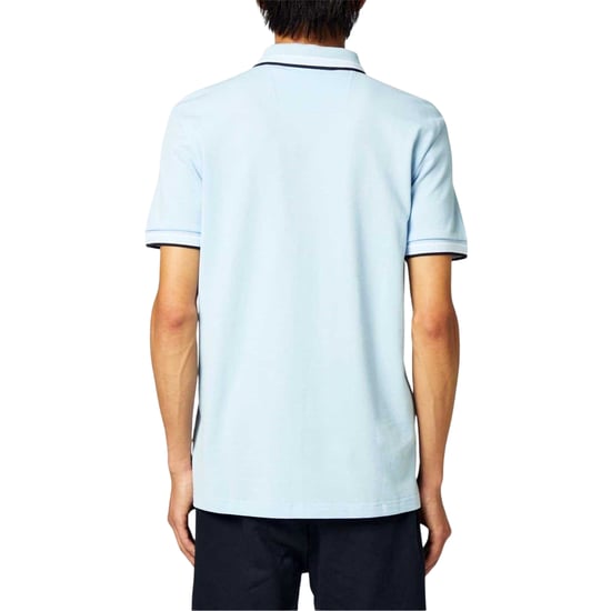 Boss Herenpoloshirt ‘Paddy’ met contrasterende boorden (Pastelblauw) - Image 2