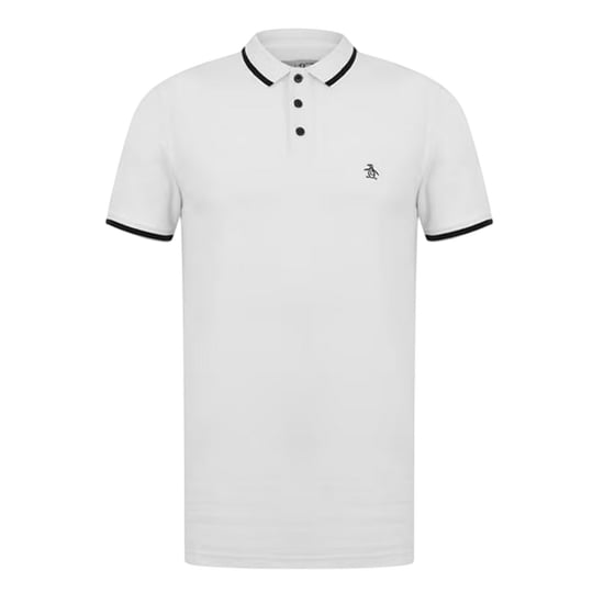 Original Penguin Regular kortärmad polotröja för herrar (Vit) - Image 1