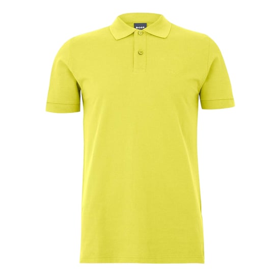 Boss Heren Pallas Katoenen Regular Polo Shirt (Felgeel) - Image 2