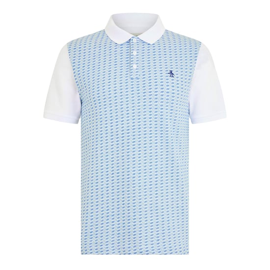 Original Penguin Herr Broderad Regular Polo Skjorta (Vit) - Image 1