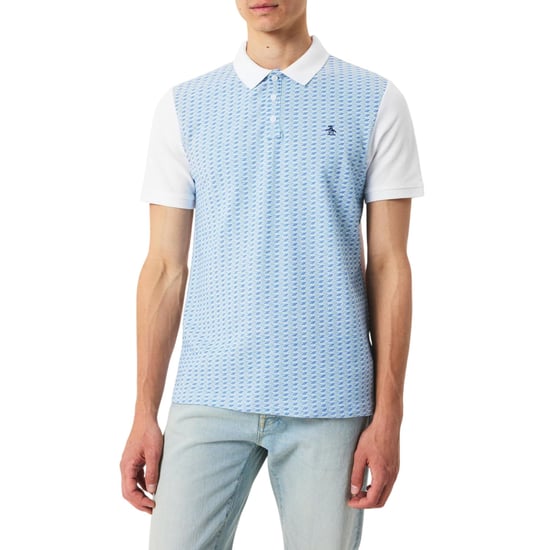 Original Penguin Herr Broderad Regular Polo Skjorta (Vit) - Image 4