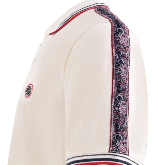 Pretty Green Heren Eclipse Regular Korte Mouwen Polo Shirt (Wit) - Image 3