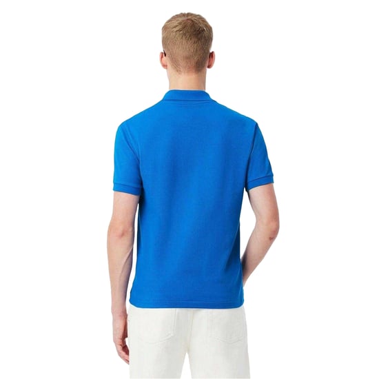 Lacoste Mens Classic Short-Sleeved Polo Shirt (Cobalt Blue) - Image 3