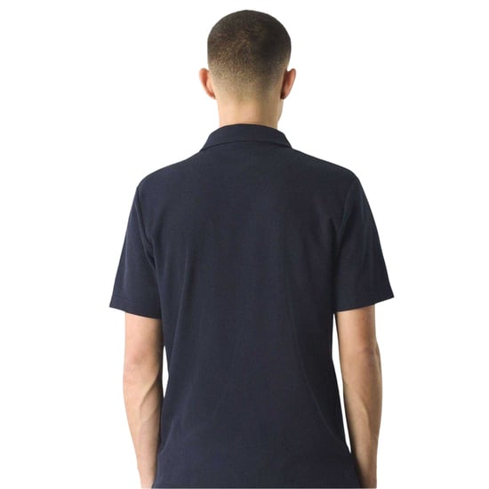 Pretty Green Mens Islington Quarter Zip Regular Polo Shirt (Navy) - Image 2