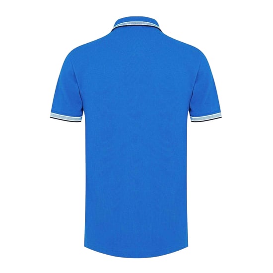Boss Herenpoloshirt ‘Paddy’ met contrasterende boorden (Blauw) - Image 2