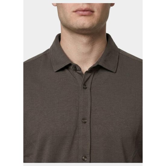 Bos Bright Blue Overhemd korte mouw heren 3507/taupe - Image 5