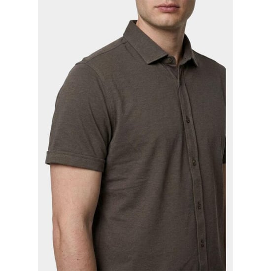 Bos Bright Blue Overhemd korte mouw heren 3507/taupe - Image 6