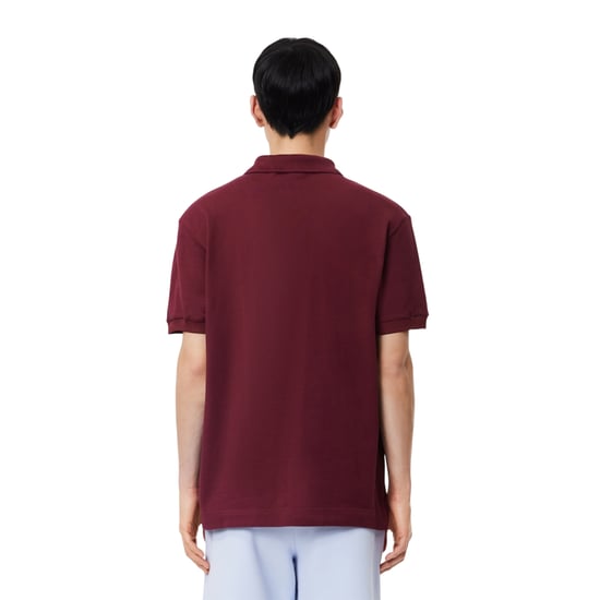 Lacoste Klassiek poloshirt voor heren van biologisch katoen, vervaardigd in Frankrijk (Rood) - Image 3