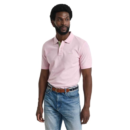 Gant Herencontrast Pique Polo Shirt (Roze) - Image 2
