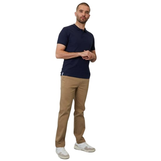 Threadbare Mens Malbork Short-Sleeved Polo Shirt (Navy) - Image 4