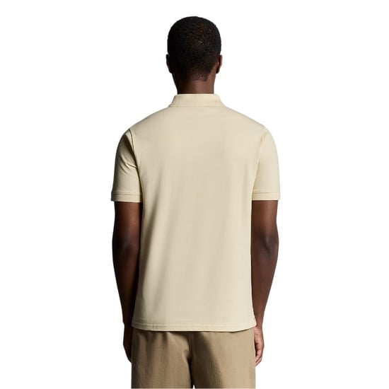 Lyle & Scott Heren Superfijn Poloshirt (Beige) - Image 3