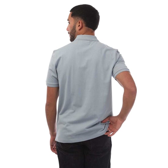 Hugo Piqué-poloshirt met logo voor heren (Blauw) - Image 3