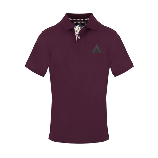 Aquascutum Mens Triangle Logo Polo Shirt (Red) - Image 1