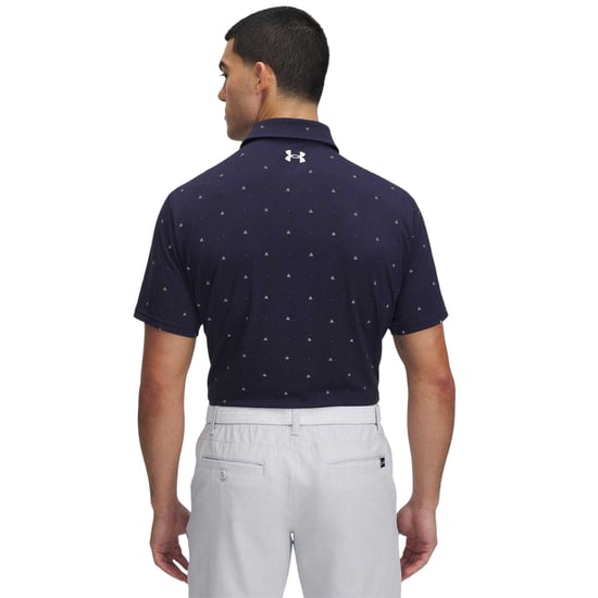Under Armour Heren Bedrukt Polo Shirt (Donkerblauw) - Image 2
