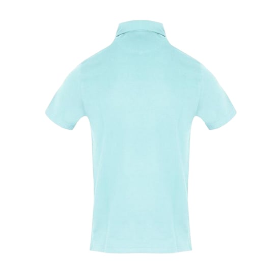 Aquascutum Mens Embroidered Logo Polo Shirt (Sky Blue) - Image 2