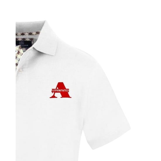 Aquascutum Mens Regular Polo Shirt (White) - Image 3
