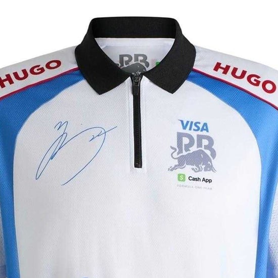 Hugo Boss Mens Red Bull Polo Shirt (White) - Image 4