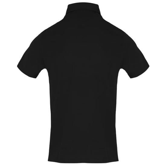 Aquascutum Mens Short-Sleeved Polo Shirt (Black) - Image 2